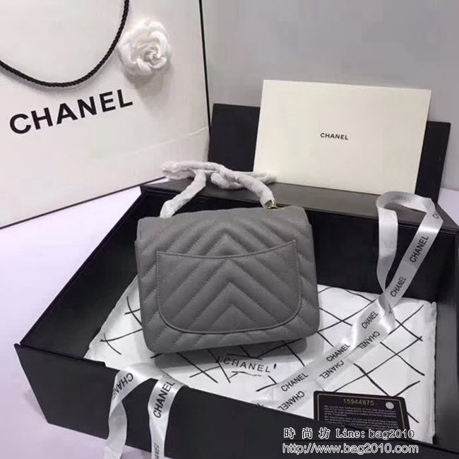 香奈兒CHANEL 升級版V線1115進口球紋皮肩背斜跨鏈條包 DSC1346